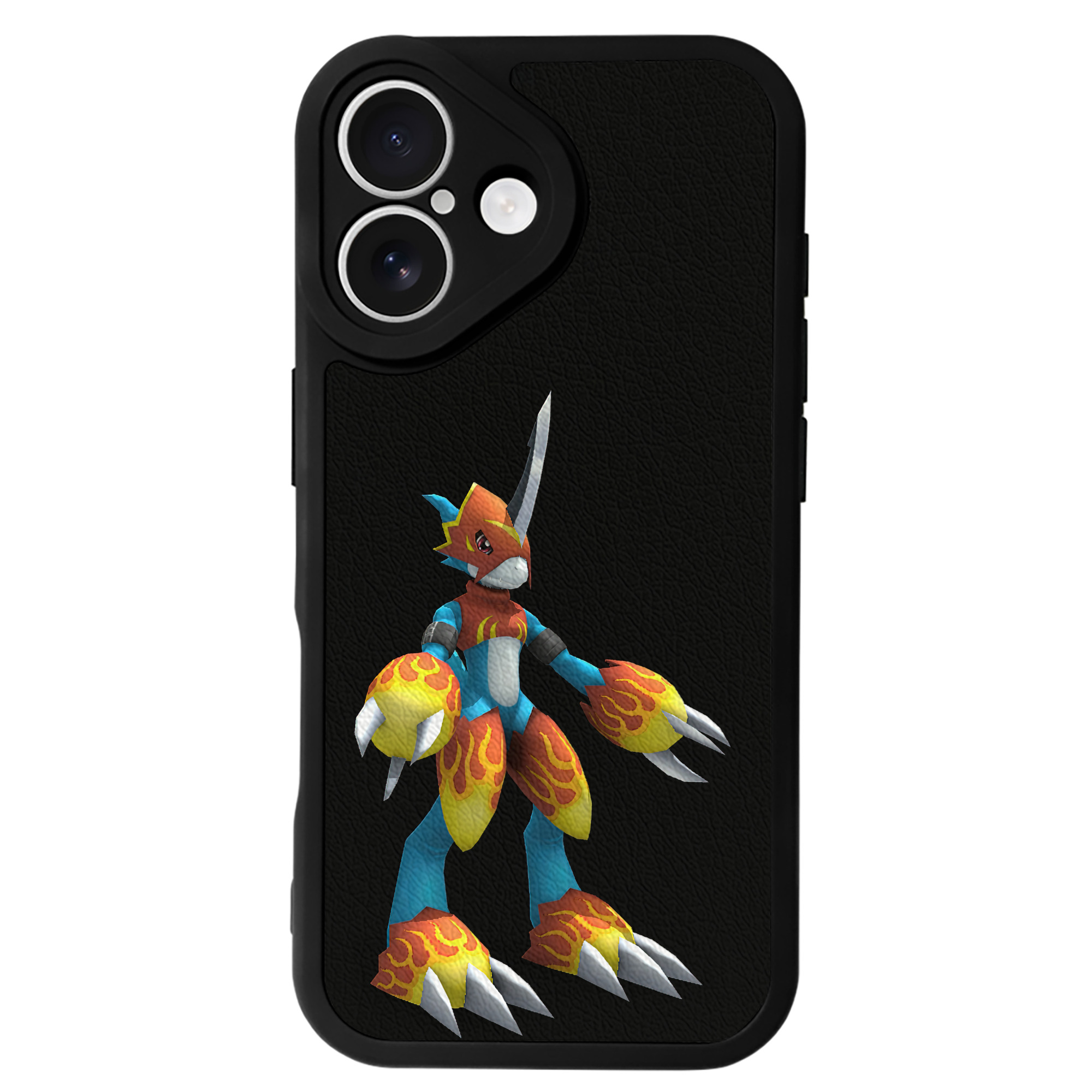 （画像用） Digimon デジタルモンスター/デジモン 【iPhone 16シリーズ対応】シリコンスマホケース（レザー調） 材質：シリコン